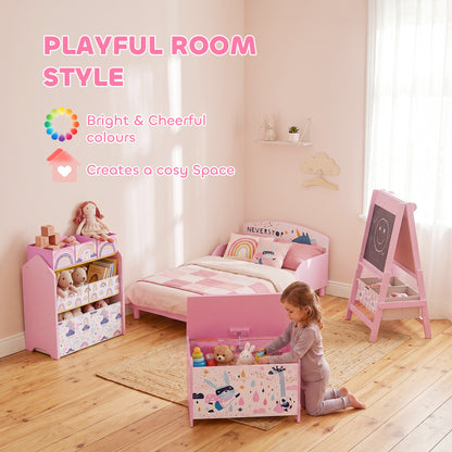 Kids Toy Box Storage Chest with Safety Hinges