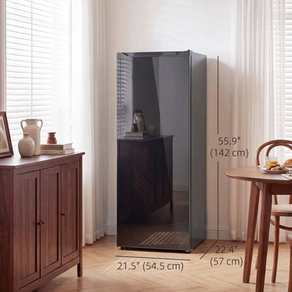 Congélateur vertical 2-en-1 avec 6 tablettes ajustables