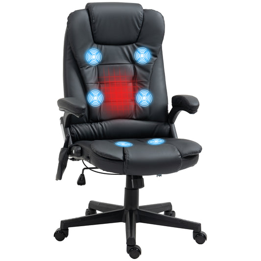 Chaise de bureau massante chauffante inclinable haute