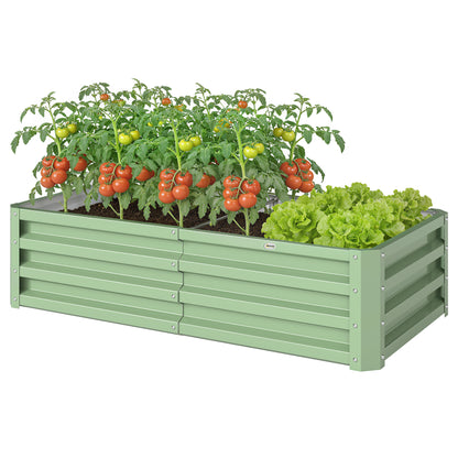 Jardinière surélevée galvanisée acier 120x60x30cm