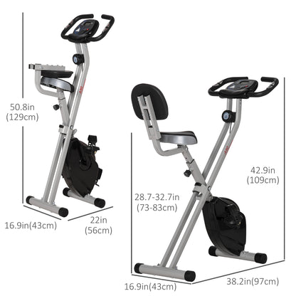 Vélo d'exercice stationnaire pliable à résistance magnétique