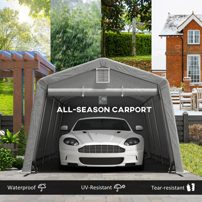 Abri automobile 11' x 20' cadre acier galvanisé