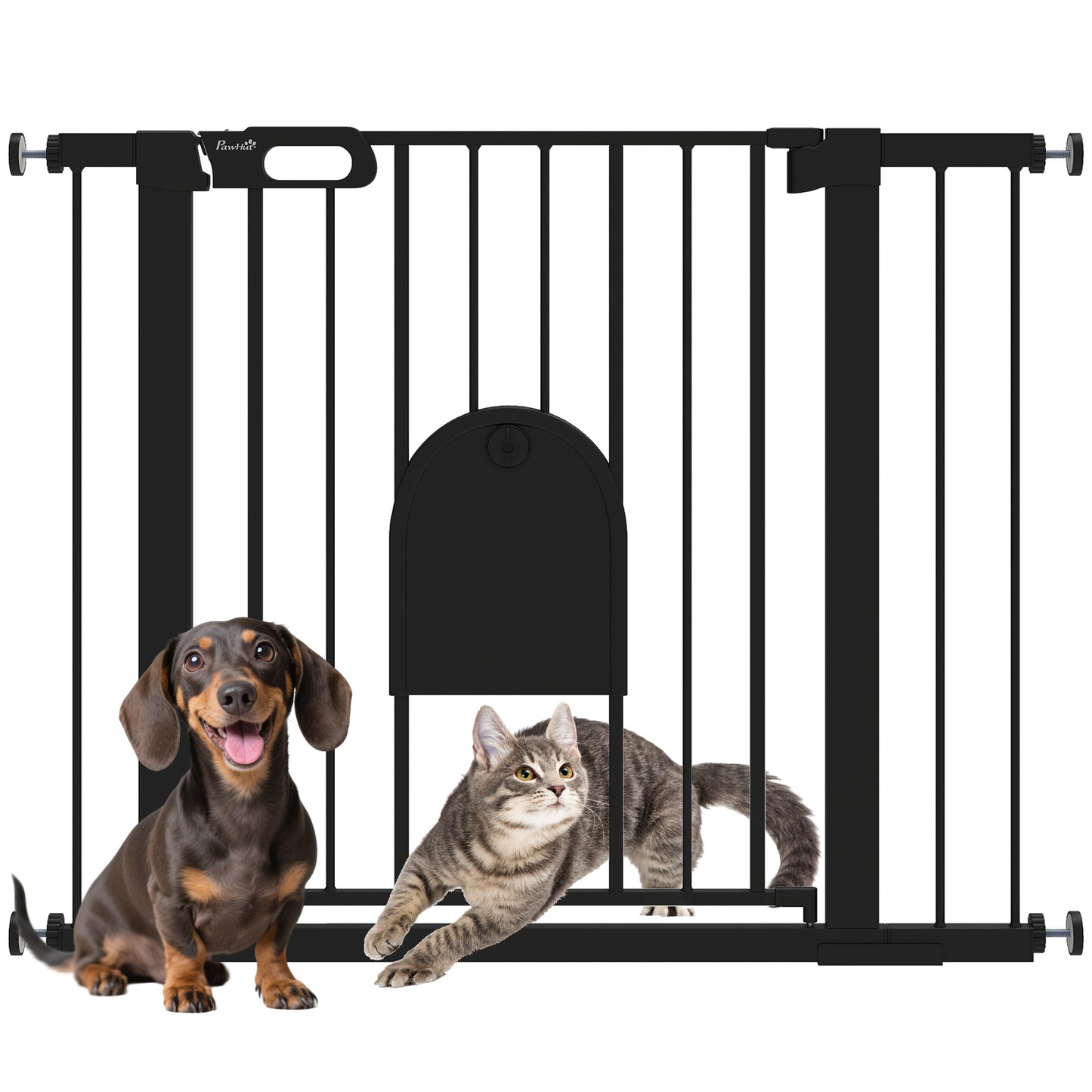 Barrière pour chien extra-large avec petite porte