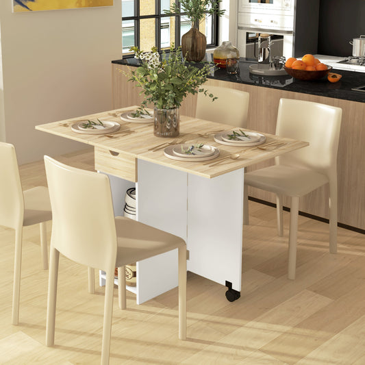 Table à manger pliante avec rangement