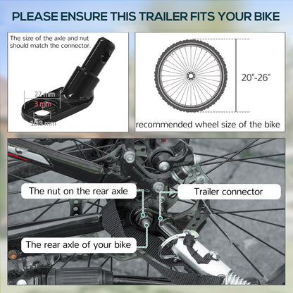 Remorque vélo cargo pliable en acier