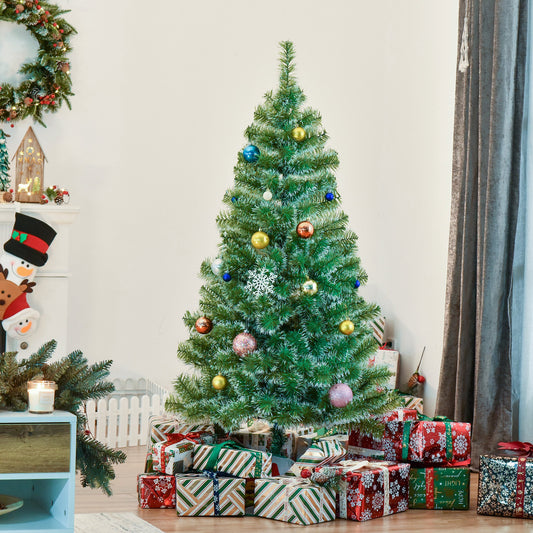 Sapin de Noël artificiel 5 pi avec socle métal