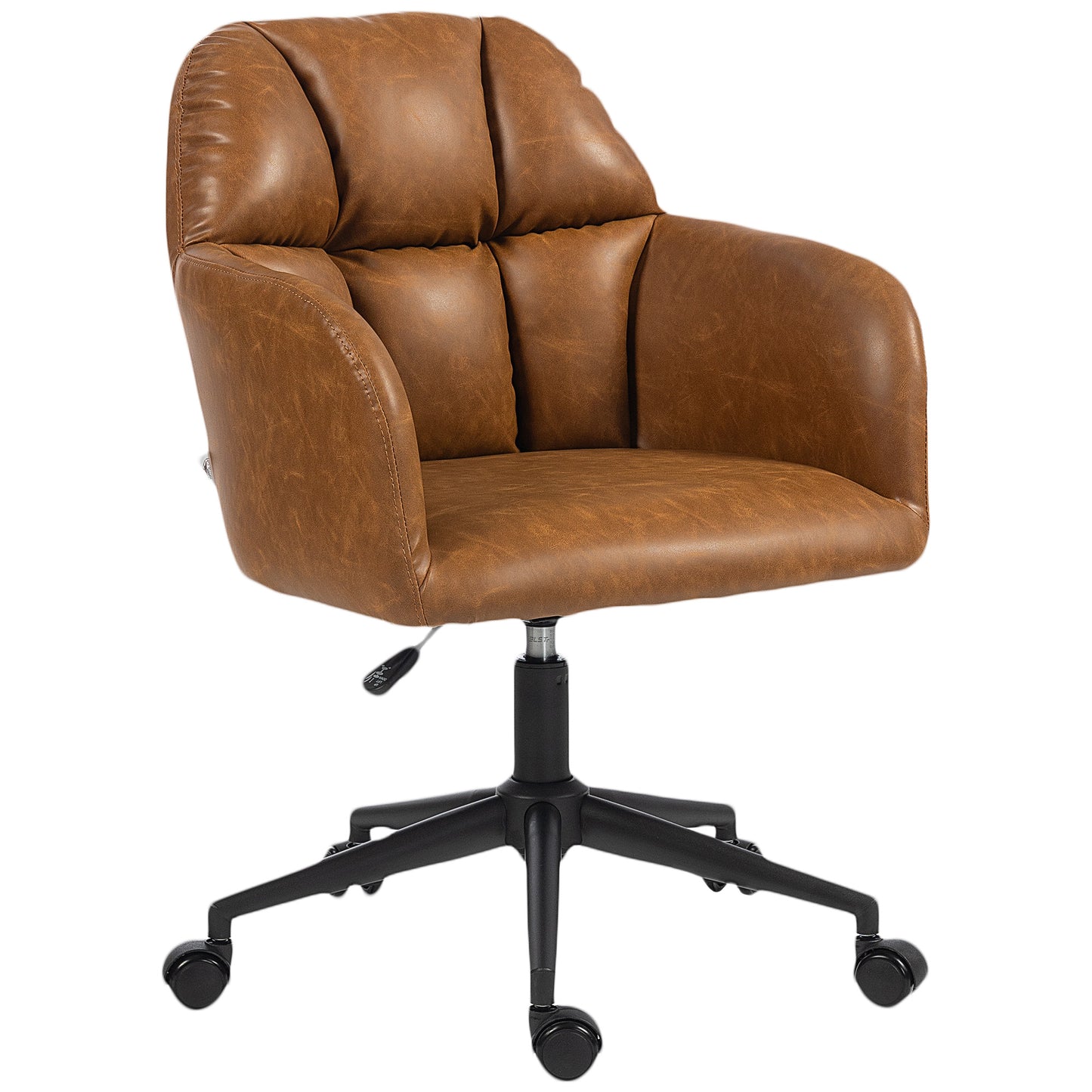 Chaise de bureau pivotante en similicuir hauteur réglable