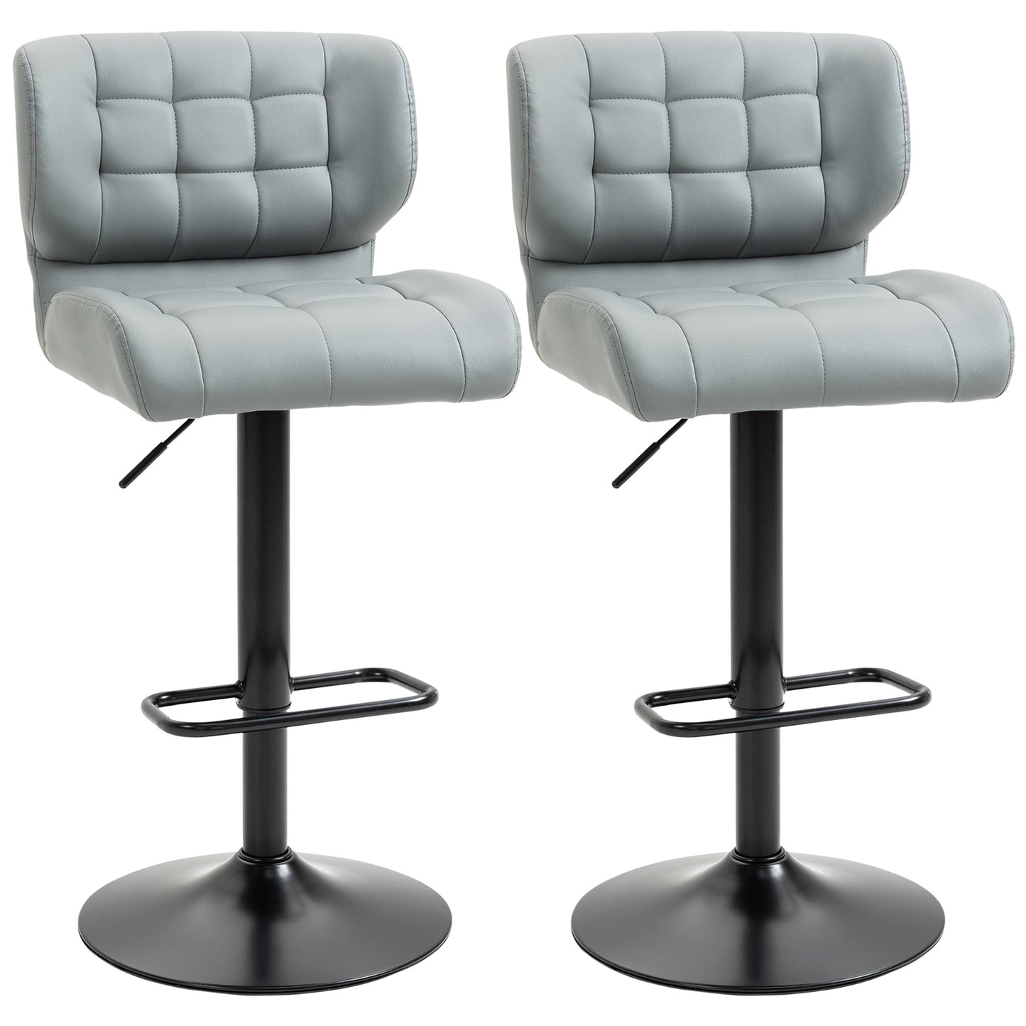Tabourets de bar pivotants ajustables ensemble de 2