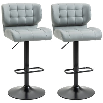 Tabourets de bar pivotants ajustables ensemble de 2