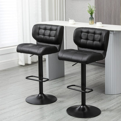 Tabourets de bar pivotants ajustables ensemble de 2
