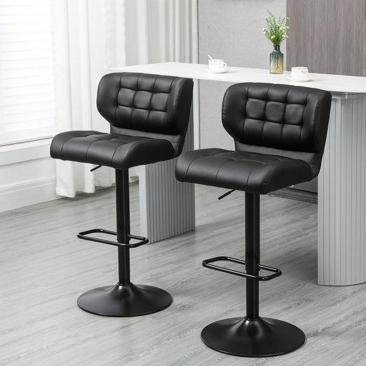 Tabourets de bar pivotants ajustables ensemble de 2