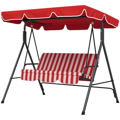 Balancelle de patio 3 places avec auvent ajustable