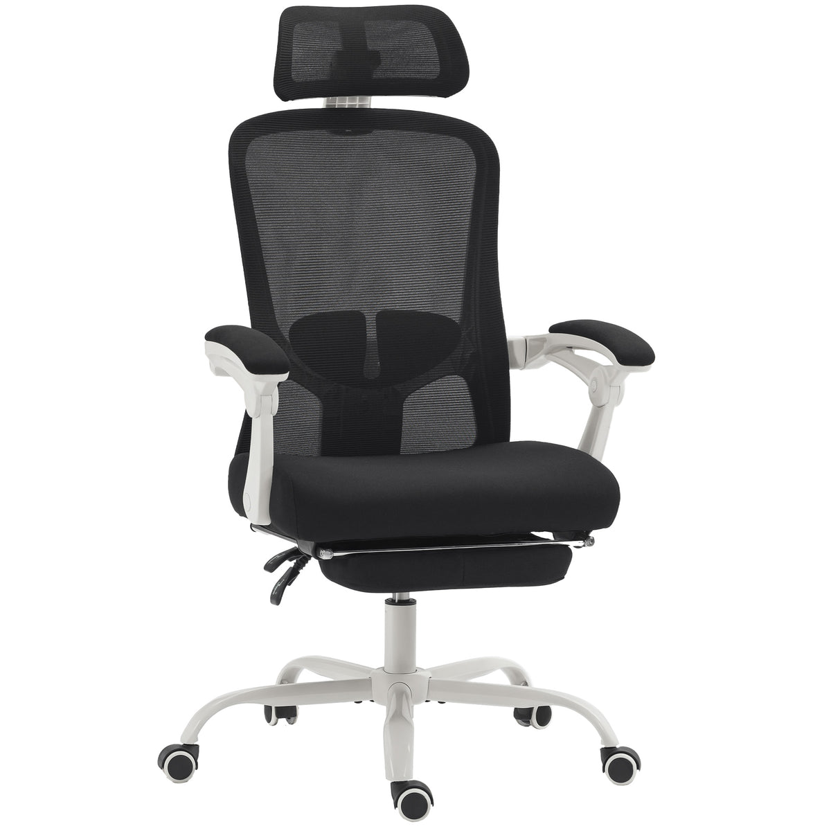 Chaise de bureau ergonomique avec support lombaire ajustable et appui-tête
