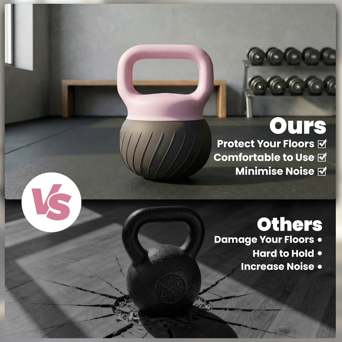 Kettlebell souple poignée antidérapante 5 kg
