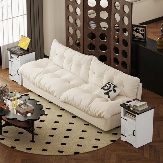 Tables de chevet style rustique — Lot de 2