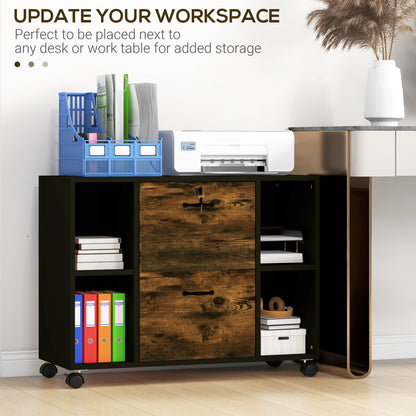 Caisson de bureau mobile et verrouillable