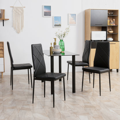 Chaises de salle à manger capitonnées lot de 4
