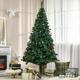 Sapin de Noël artificiel 210 cm avec ornements