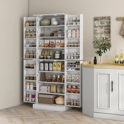 Armoire de cuisine 8 tablettes 4 portes