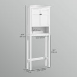 Armoire de salle de bain 3 niveaux au-dessus des toilettes