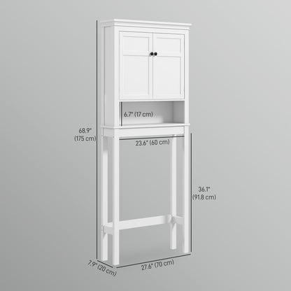 Armoire de salle de bain 3 niveaux au-dessus des toilettes