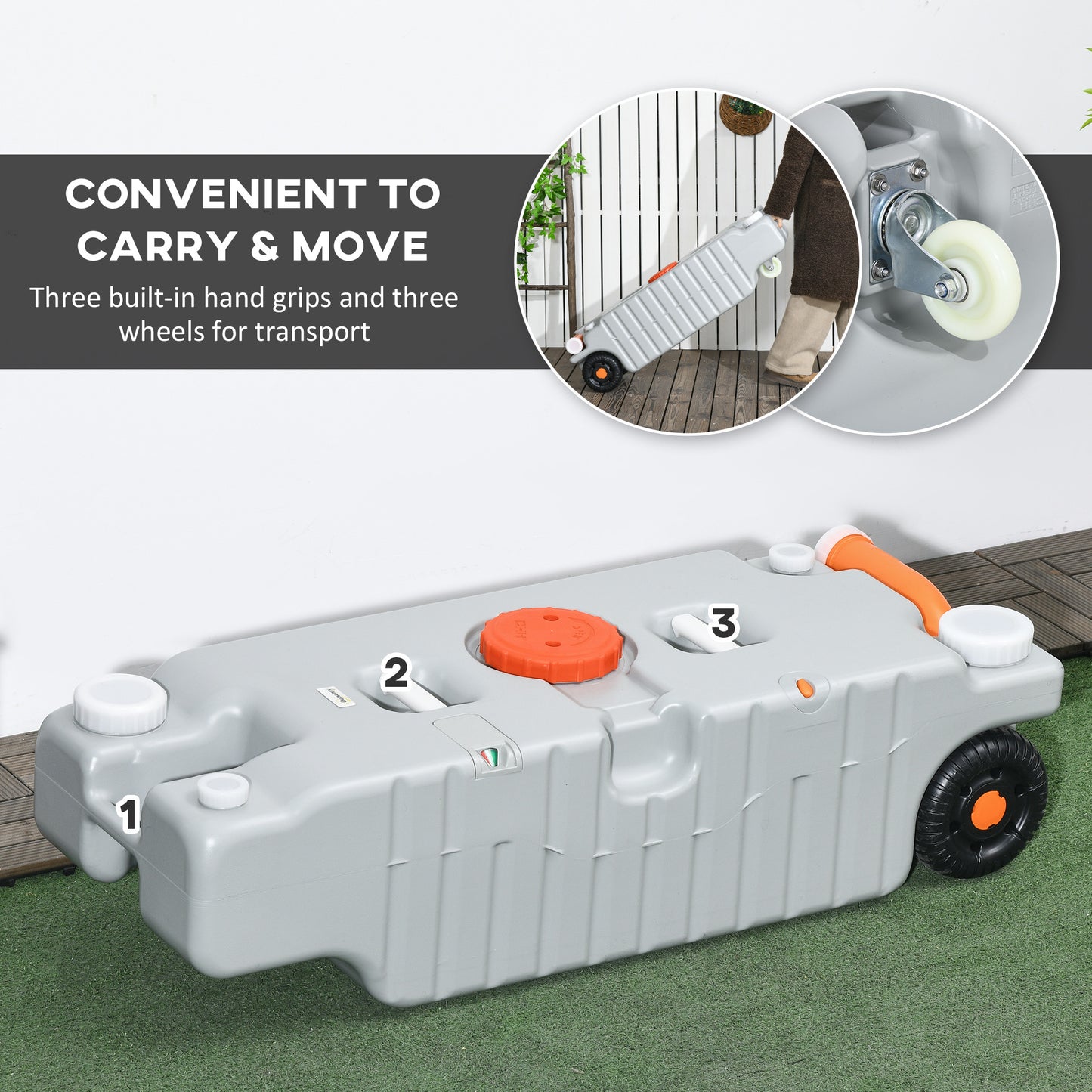 Réservoir d'eaux usées portatif VR 75 L