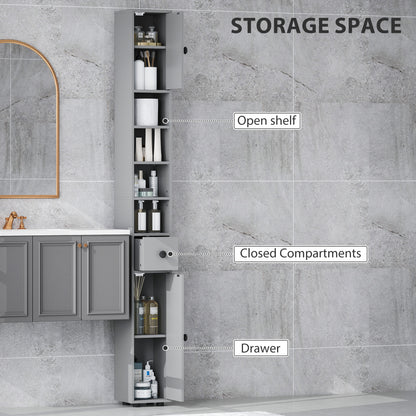 Armoire de salle de bain haute autoportante