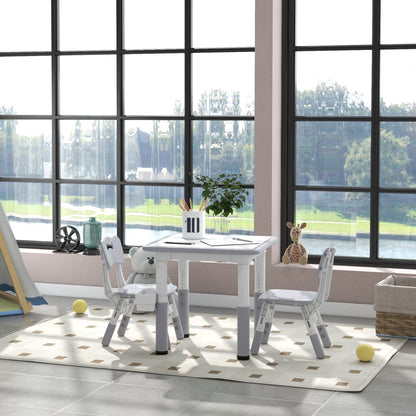 Ensemble table et chaises pour enfants réglable — Lot de 3