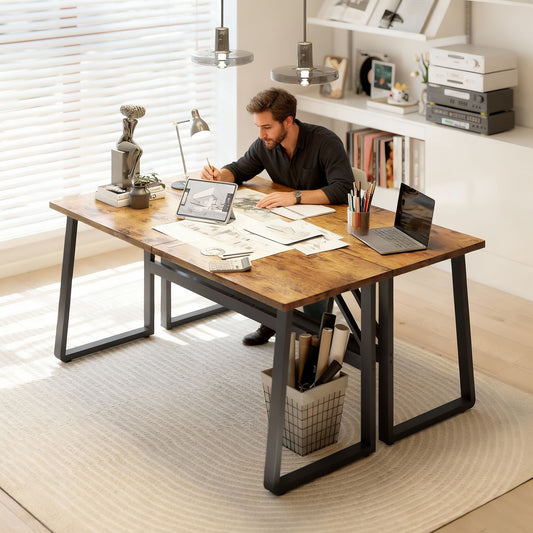 Bureau d'ordinateur industriel de 180 cm