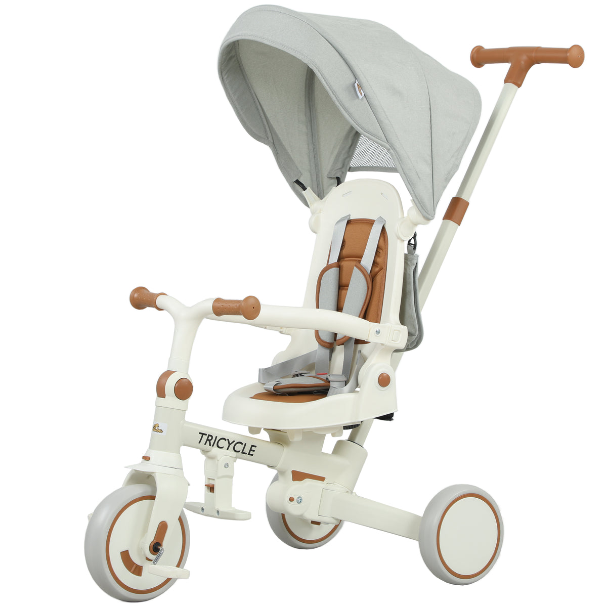 Tricycle évolutif 9-en-1 avec harnais de sécurité