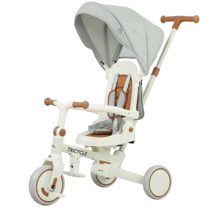 Tricycle évolutif 9-en-1 avec harnais de sécurité