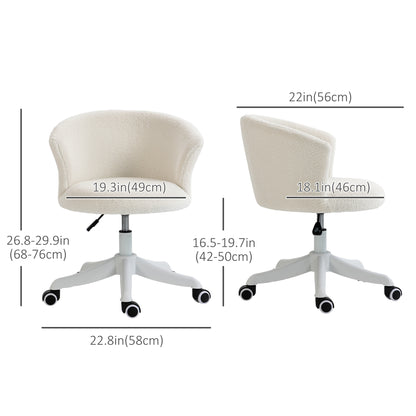 Chaise bureau sans bras hauteur réglable roulettes pivotantes