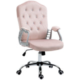 Chaise bureau velours style français boutons cristal