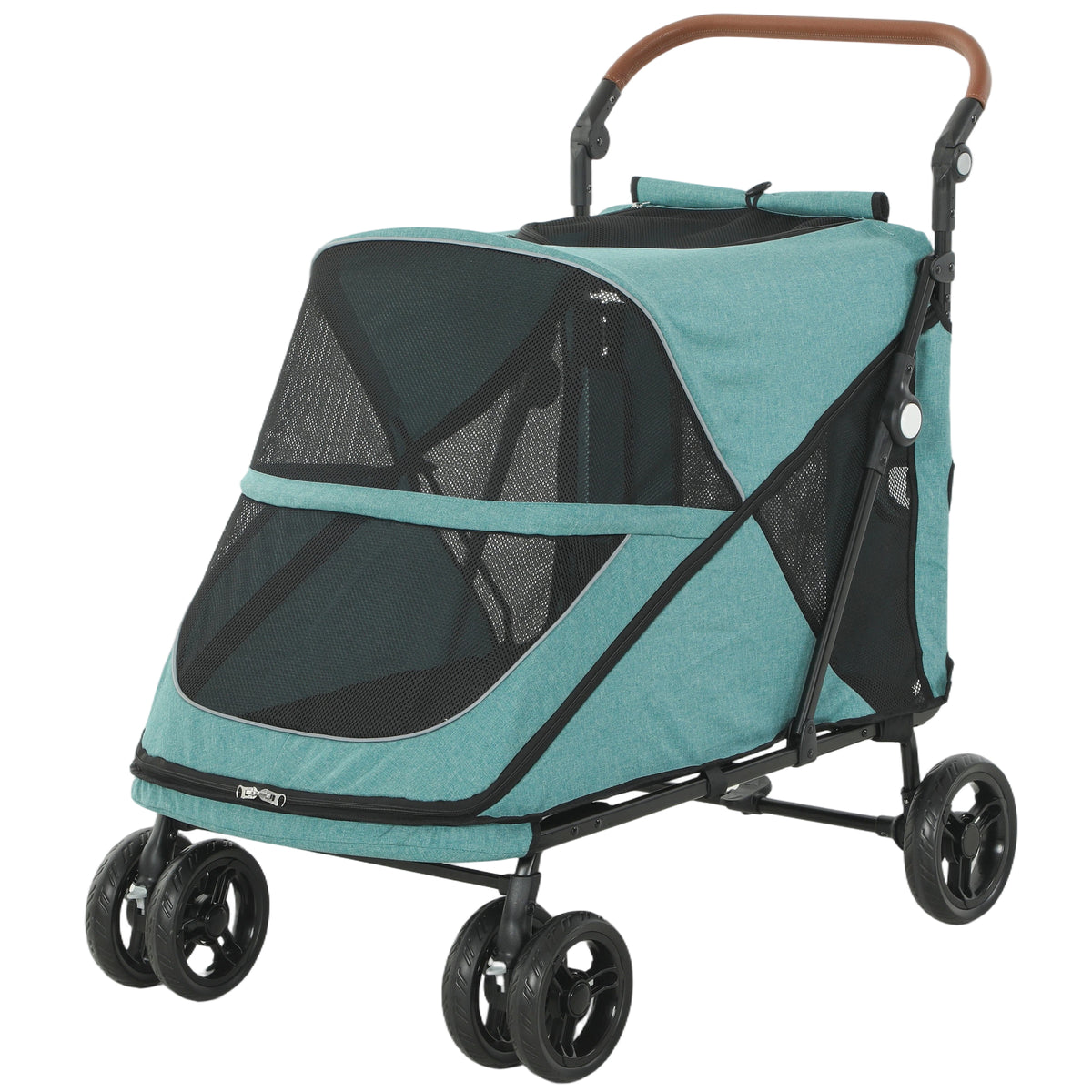 Poussette pour chien pliable avec suspension