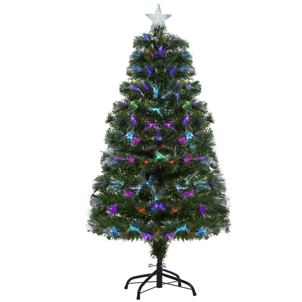 Arbre de Noël artificiel à fibre optique prééclairé
