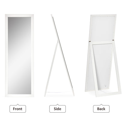Miroir pleine longueur rectangulaire 147 x 51 cm avec cadre