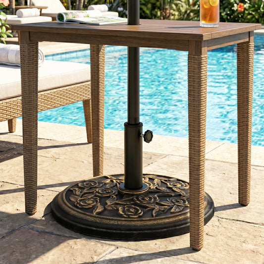 Socle de parasol en ciment rond 20 kg résistant