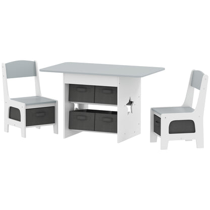 Ensemble table et chaises pour enfants — Lot de 3