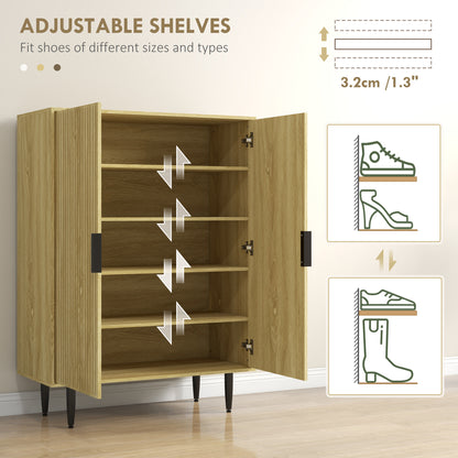 Meuble à chaussures de 5 tablettes style moderne