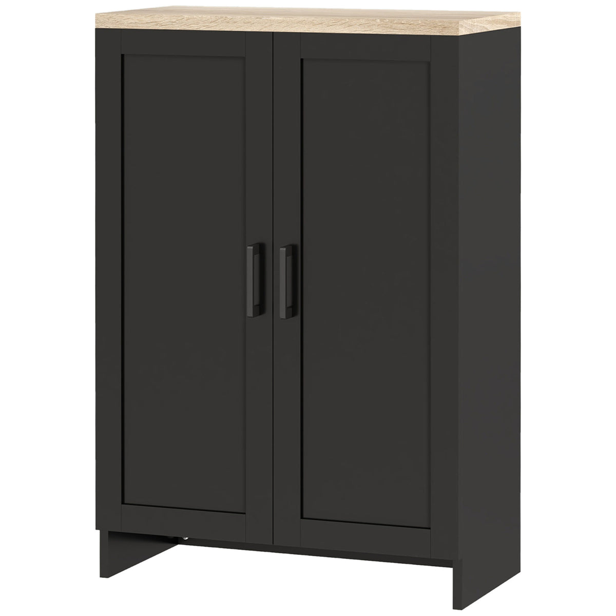 Armoire de rangement avec portes et étagère ajustable