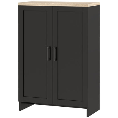 Armoire de rangement avec portes et étagère ajustable