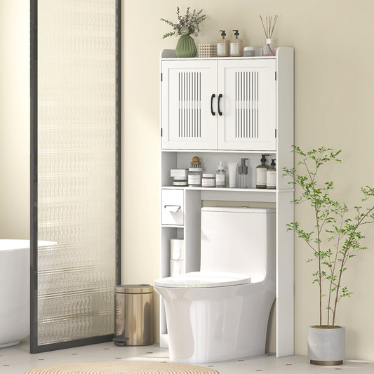 Meuble de rangement au-dessus des toilettes