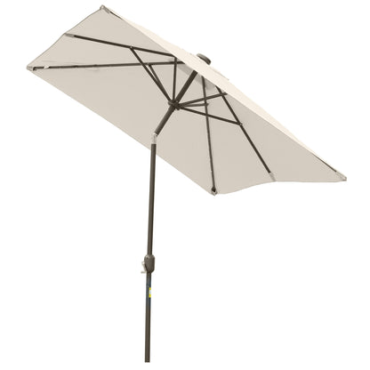 Parasol rectangulaire 6' x 10' avec éclairage LED solaire
