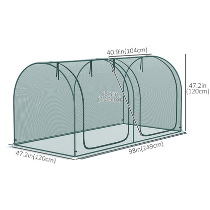 Cage de Protection 8' x 3' avec 3 Portes
