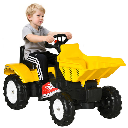 Camion à pédales avec remorque amovible pour enfants