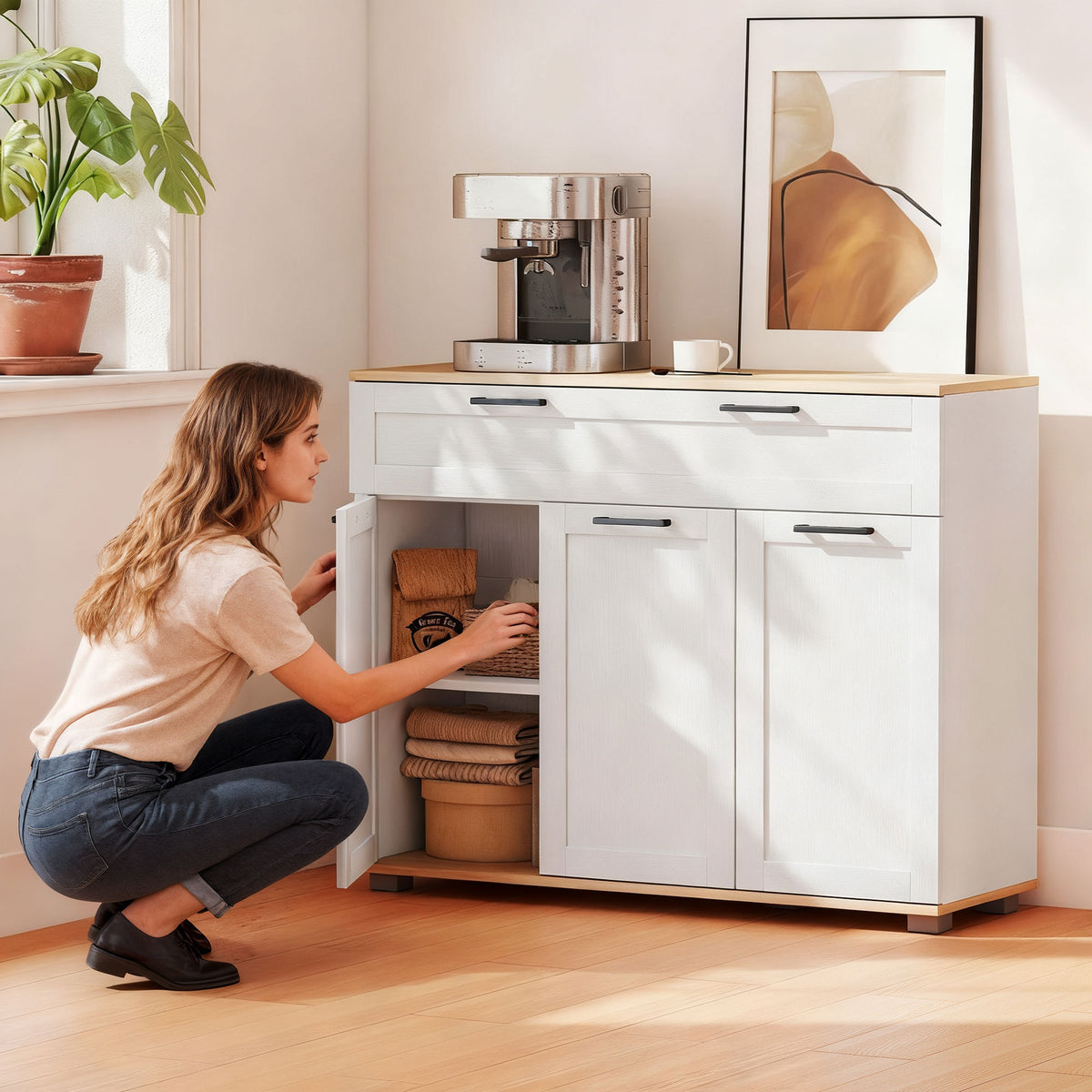 Buffet de cuisine moderne avec tiroir