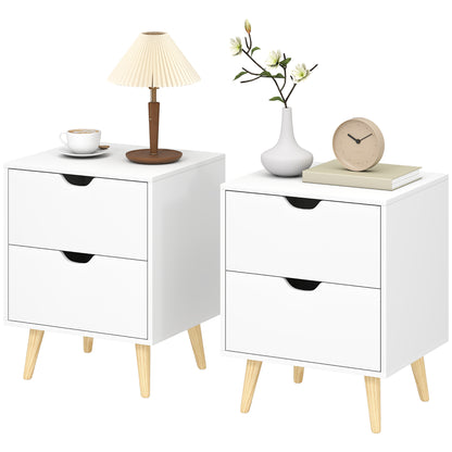 Tables de chevet modernes ensemble de 2 tiroirs
