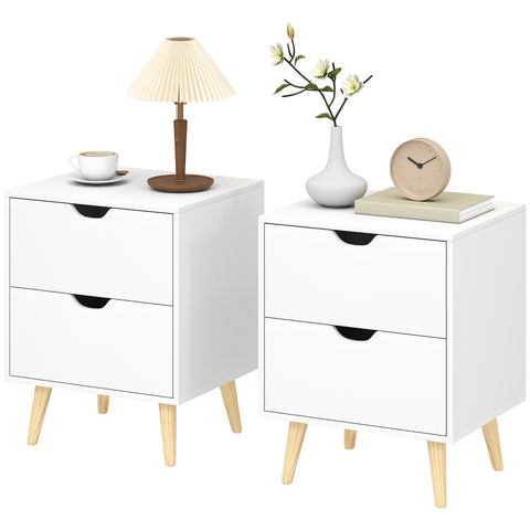 Tables de chevet modernes ensemble de 2 tiroirs