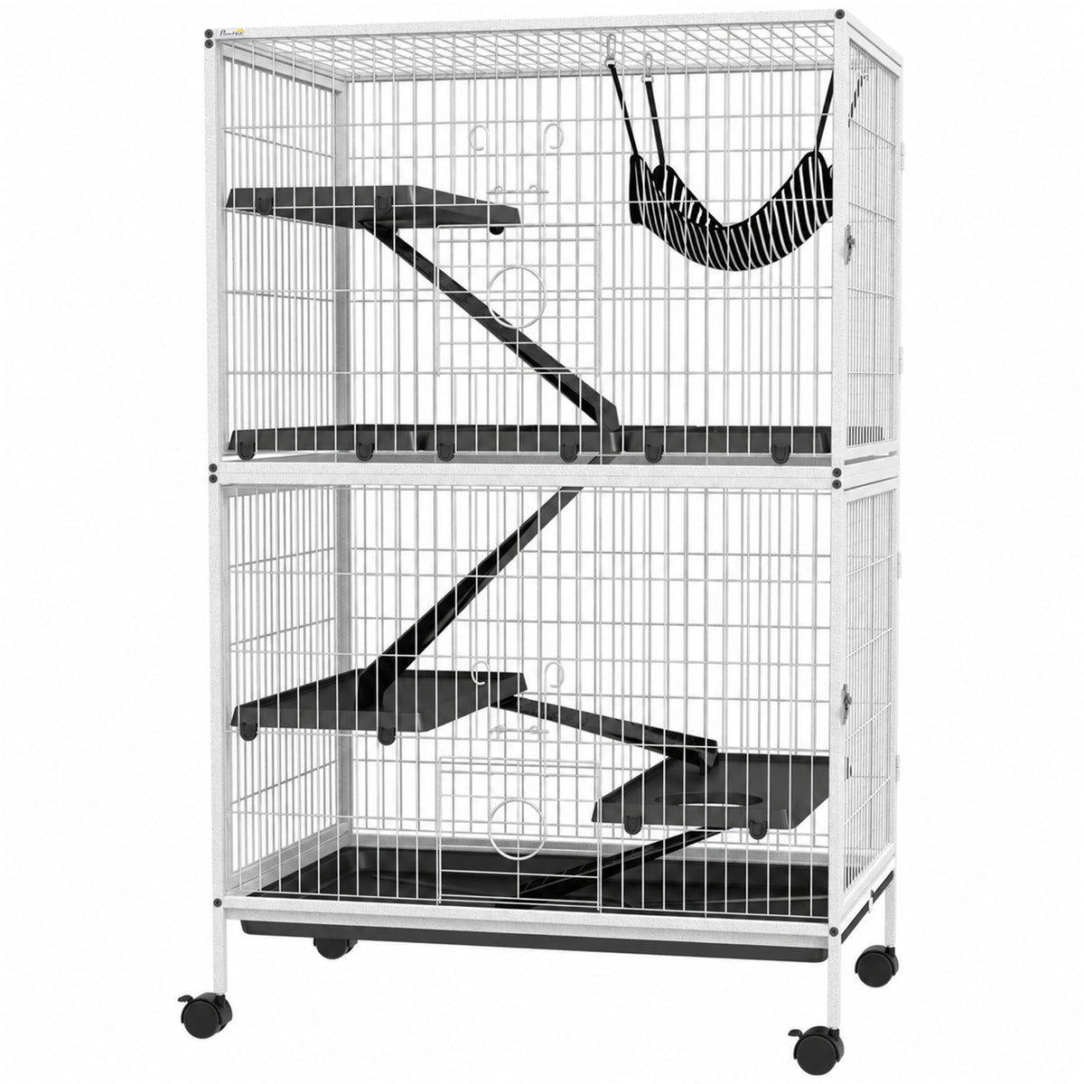 Cage pour petits animaux à roulettes sur 5 niveaux