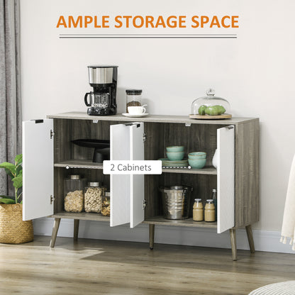 Bahut buffet moderne portes et tablettes ajustables